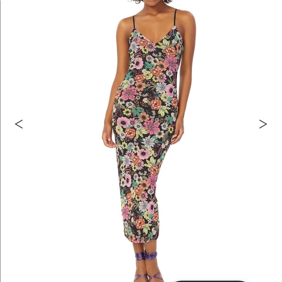 sold AFRM Amina mesh dress - Picture 1 of 3